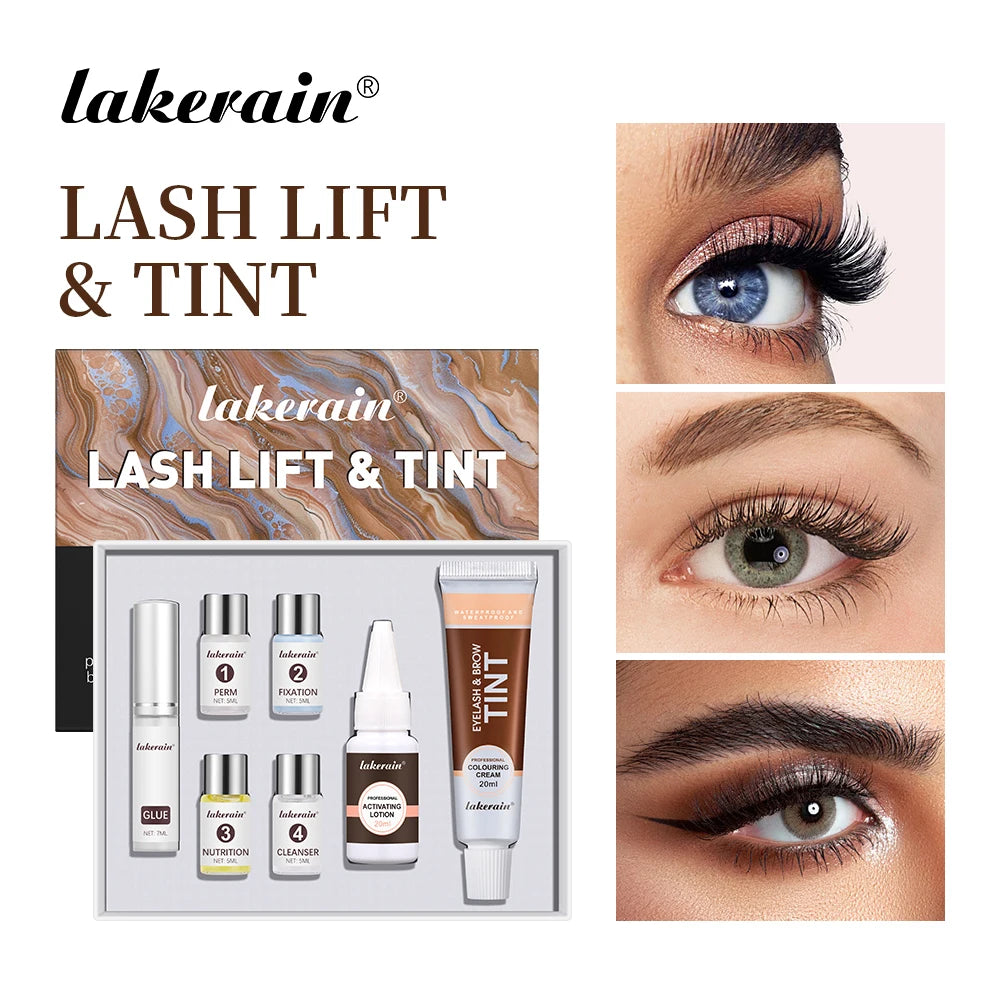 Lash Fast Lift And Tint Kit Professional Eyelash Perm Kit 2in1 Lashes Tint Brow Lashes Tint Brow Dye Eyes Eyelash Eyebrow Makeup Peaceful Pleasures Health and Wellness