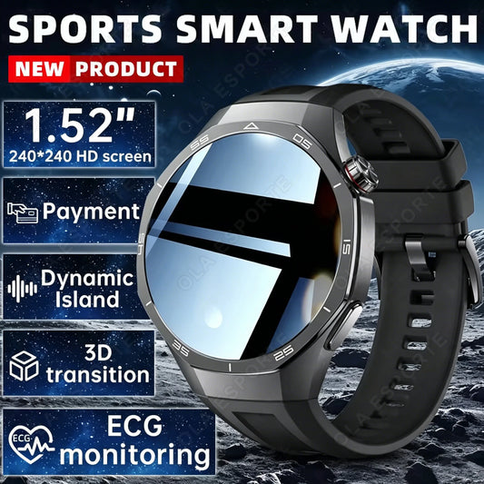 2026 New Watch Bluetooth Call Smart Watches Men GPS Tracking Sports Fitness IP68 Waterproof 1.52 inch AMOLED Smartwatch ManHT30 Peaceful Pleasures Health and Wellness
