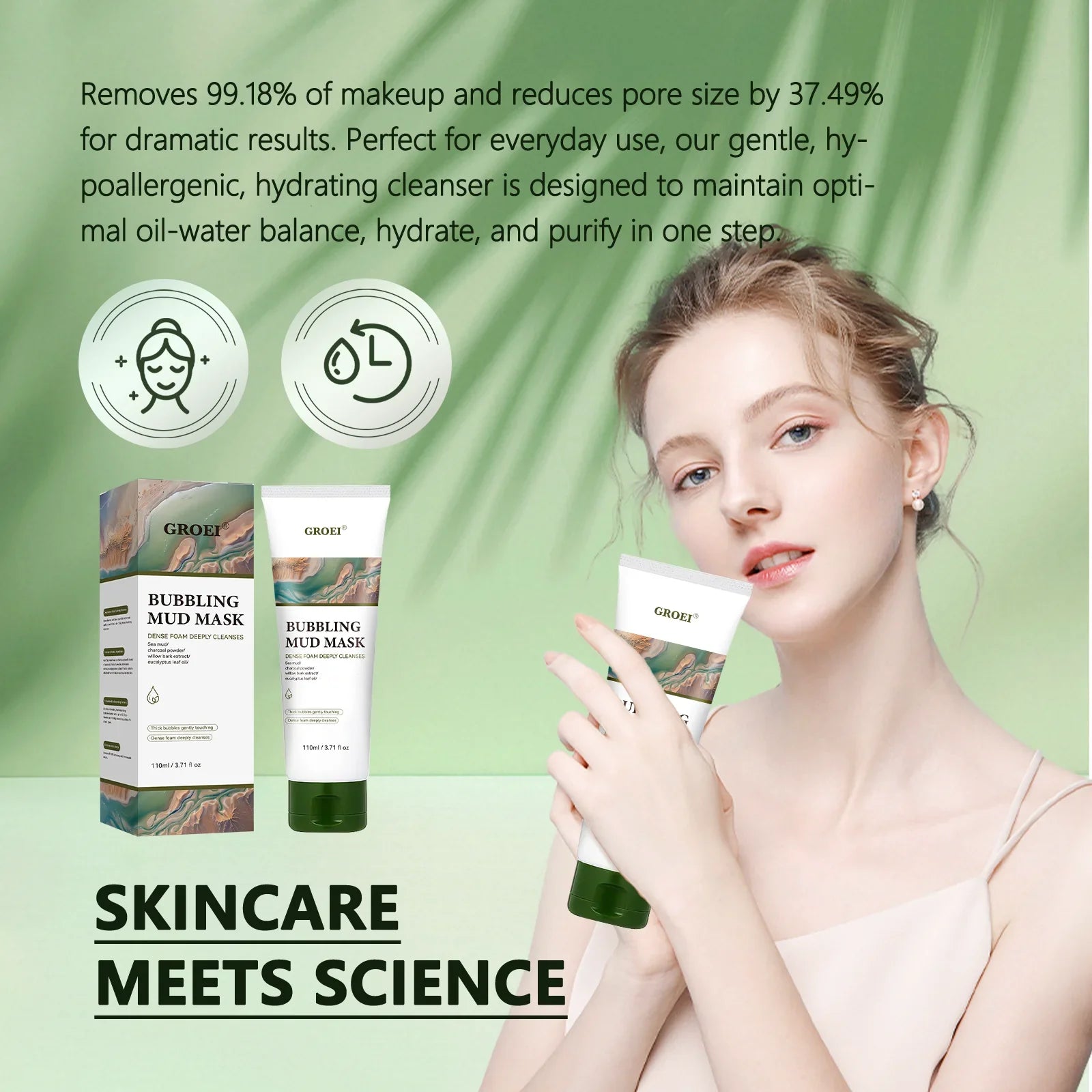 Facial Foam Cleansing Lotion – Deep Pore Cleanser 110ml Facial Foam Cleanser Oasis Select