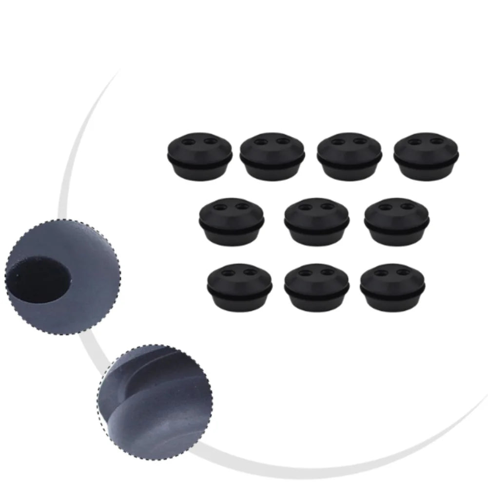 Fuel Tank Rubber Grommet 2 Holes 21 Trimmer Brush Seal Garden Supplies