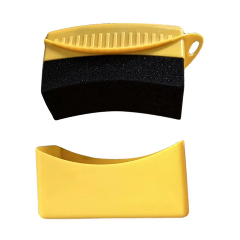 Car Sponge Brushes Tires with Lids Polishing Waxing Oiling Waxing Sponge Wiping Tire Cleaning Brushes Cleaning Tool Peaceful Pleasures Health and Wellness with cover 2