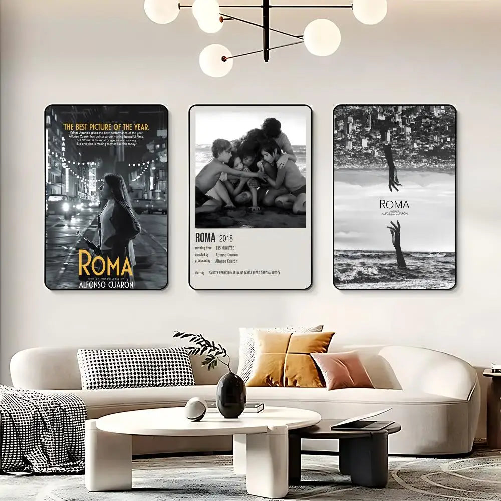 Roma Movie Poster – HD Self-Adhesive Waterproof Wall Art Movie Wall Poster Peaceful Pleasures Health and Wellness