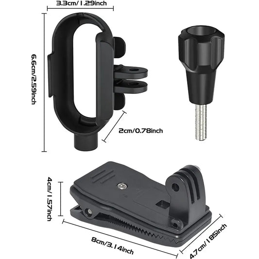 Insta360 Go 3S/Go 3 Frame Mount & Backpack Clip | 1/4" Adapter Camera Mount Accessory Oasis Select