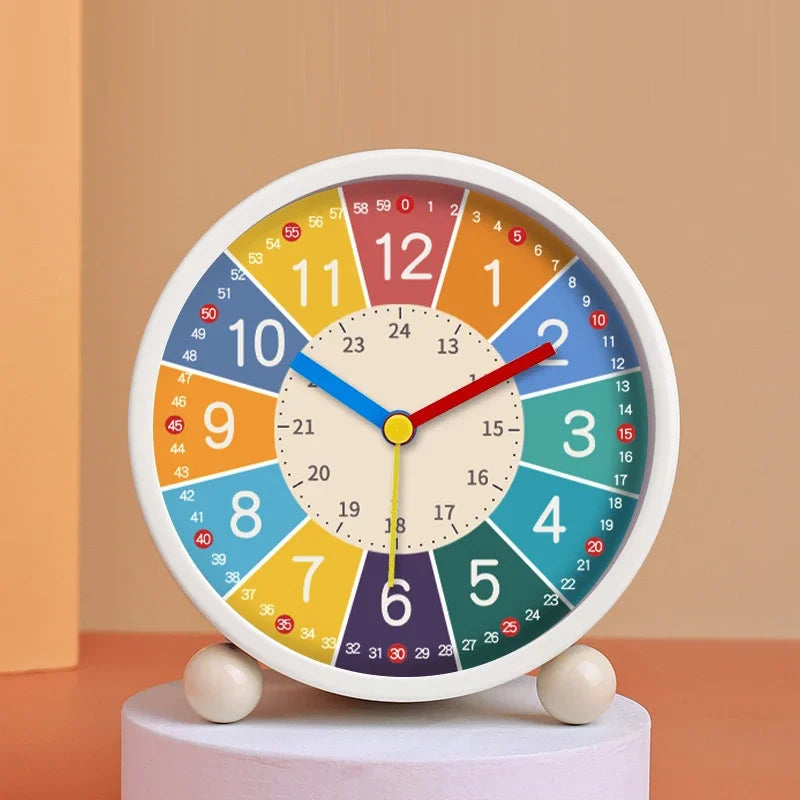 Early Learning Desktop Alarm Clock Children Wake Up Alarm Clock Living Room Bedroom Silent Desktop Clock Desktop Clock Peaceful Pleasures Health and Wellness