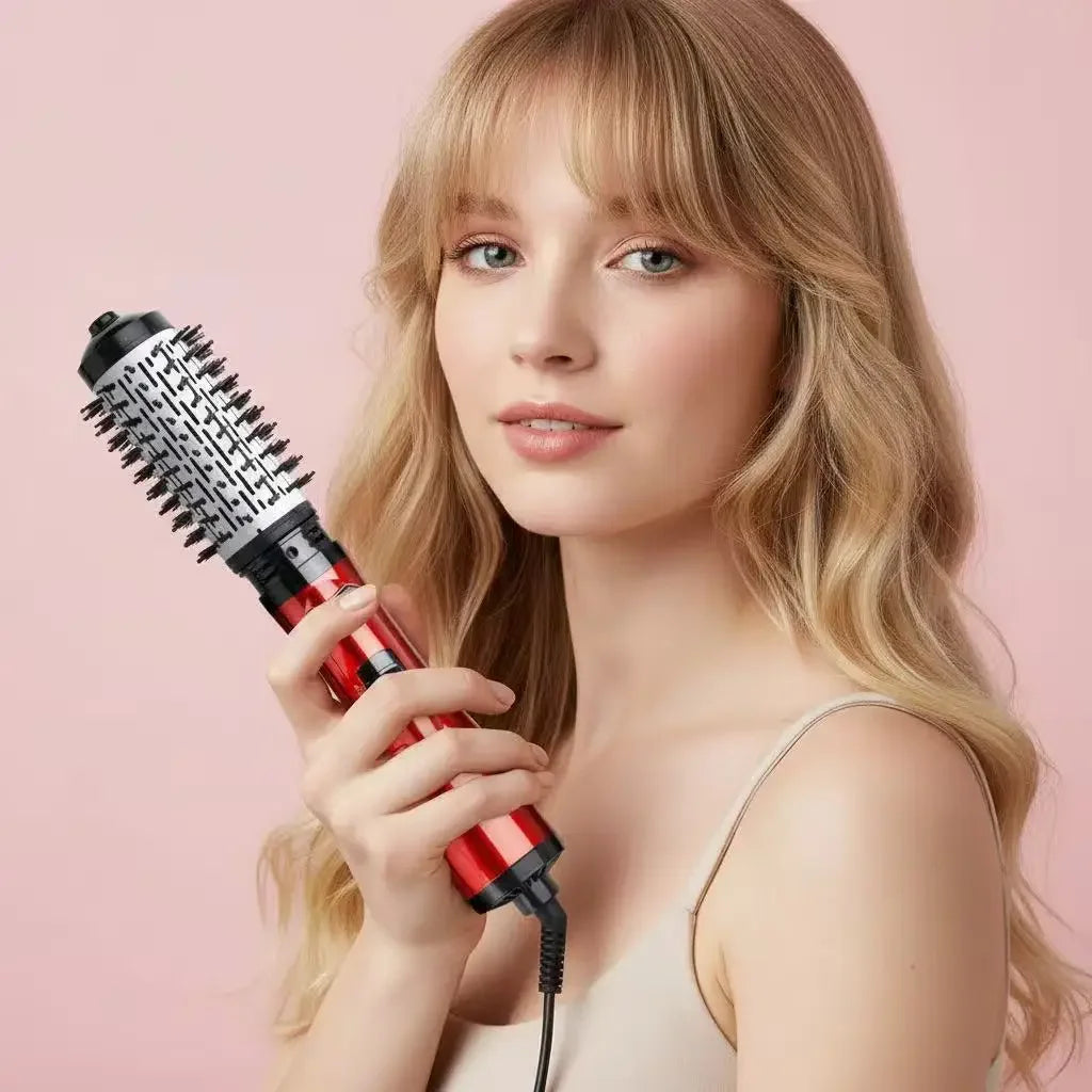 Negative Ion Automatic Curling Comb 3 in 1 Wave Big Curly Hair Straightener Hot Air Brush High Wind Blow Dry Brush Hair Care Peaceful Pleasures Health and Wellness