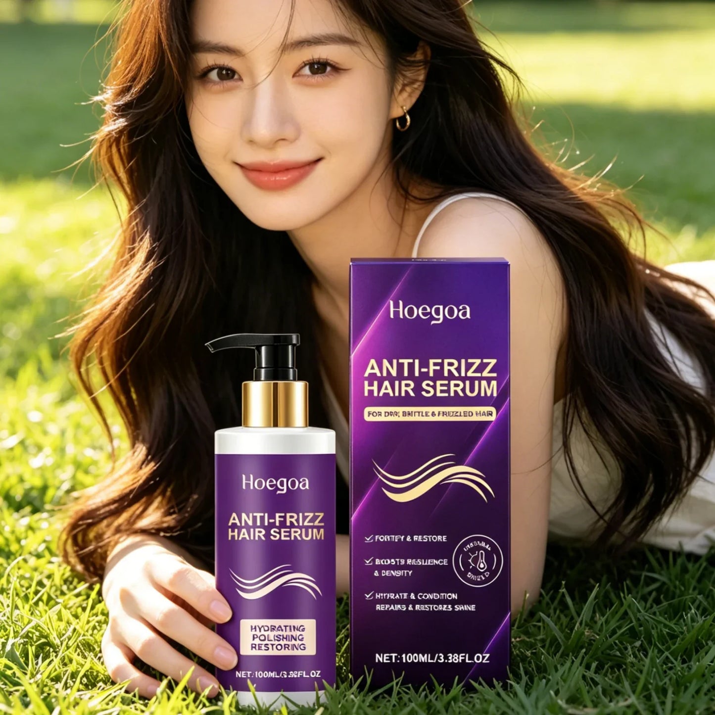 Hoegoa Hydrating Hair Serum – Deep Nourish & Frizz Control