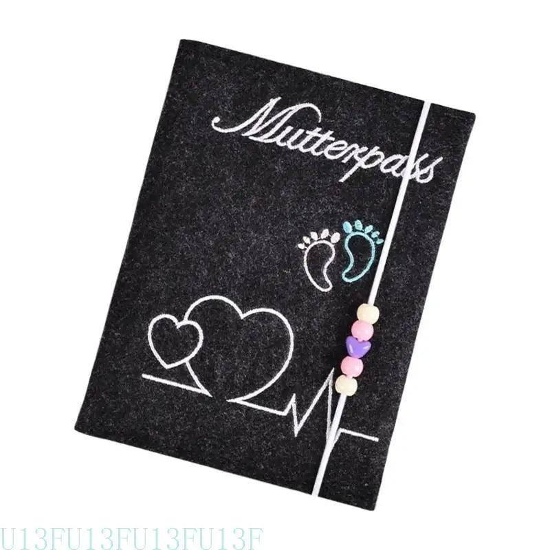 Felt Maternity Card Holder & Insurance Sleeve with Pocket