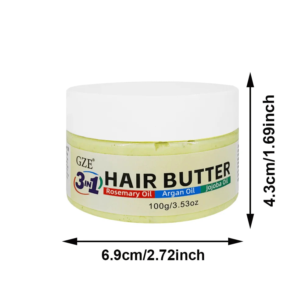 GZE 3-in-1 Hair Butter Cream – Rosemary, Argan & Jojoba