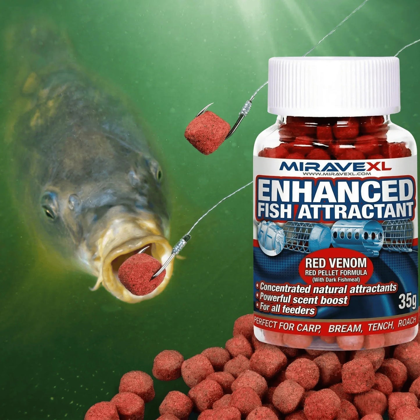 High Protein Fish Attractant Pellets – Carp, Tench & Bream Bait