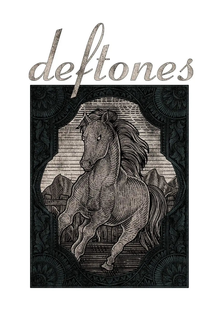 Classic Rock Metal Band Deftones Music Album Posters and Prints Canvas Painting Wall Art Pictures for Club Room Home Decor Peaceful Pleasures Health and Wellness DM9-23 40x50cm Unframed