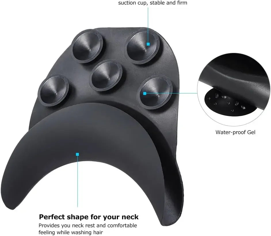 Salon Neck Rest Cushion for Shampoo Bowl, Comfortable Hair Washing Pillow with Suction Cups Peaceful Pleasures Health and Wellness