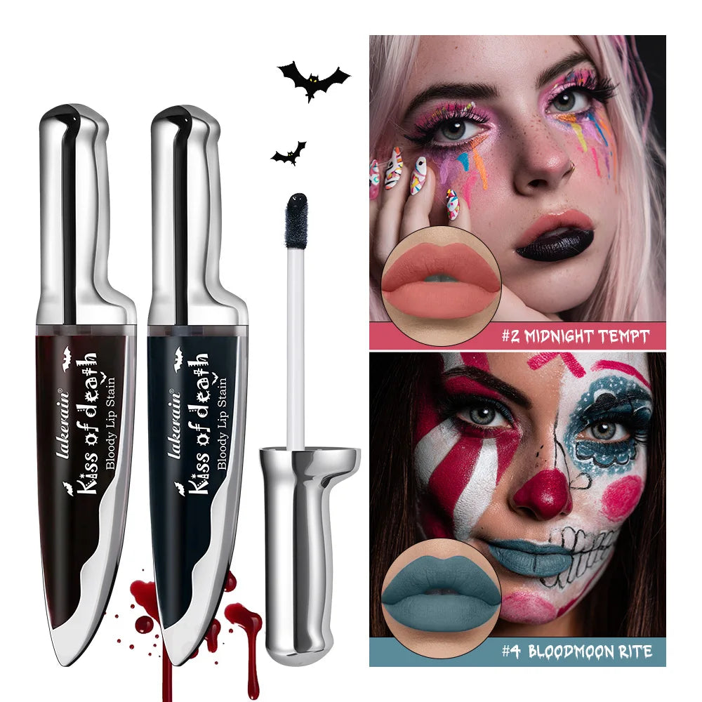 Kiss of Death Gothic Lip Stain Kit – 4pc Blood Lip Look Set Gothic Lip Stain Kit Peaceful Pleasures Health and Wellness