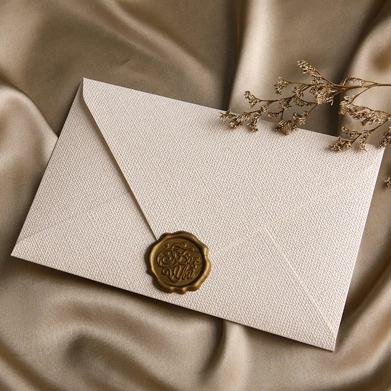 Linen Brown Paper Envelope Retro Suitable Christmas Valentine's Day