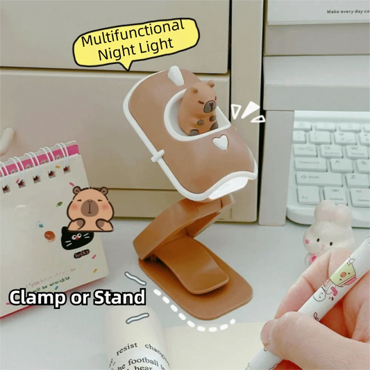 Capybara LED Book Light – Foldable Portable Night Lamp LED Night Light Oasis Select