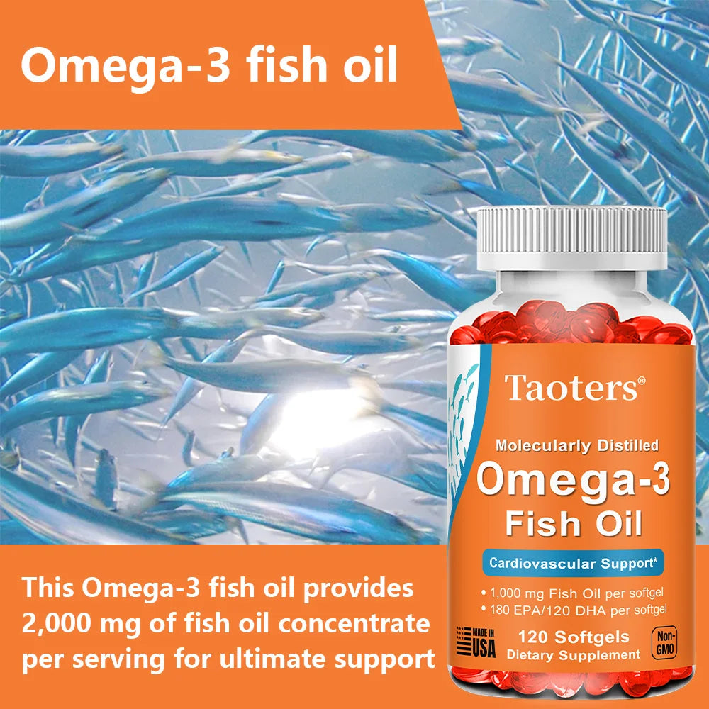 2000mg Triple Strength Omega-3 Fish Oil | 360mg EPA 240mg DHA