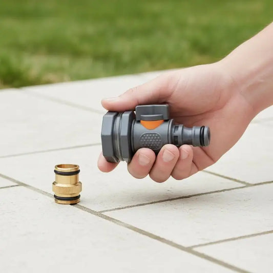 Versatile Water Tank Adapter With Valve PVC/IBC Water Bucket Adapter Quick Installation Rainwater Collection Connector Kit Peaceful Pleasures Health and Wellness