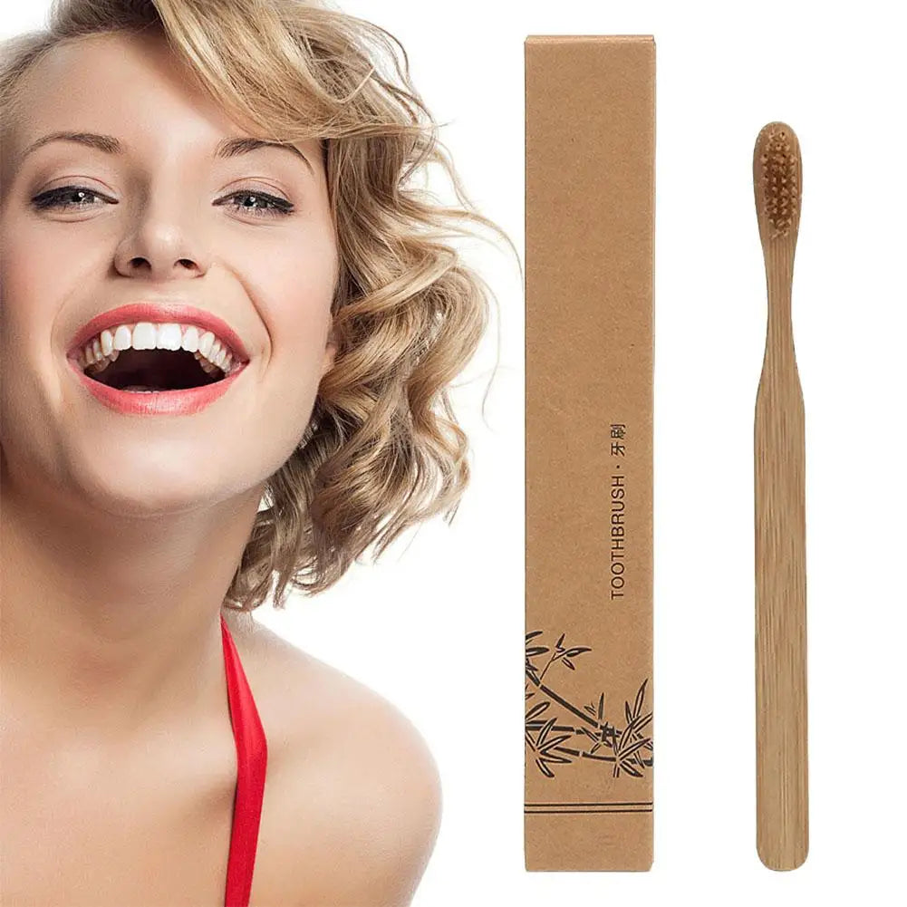 Bamboo Charcoal Toothbrush – Eco-Friendly Soft Bristles
