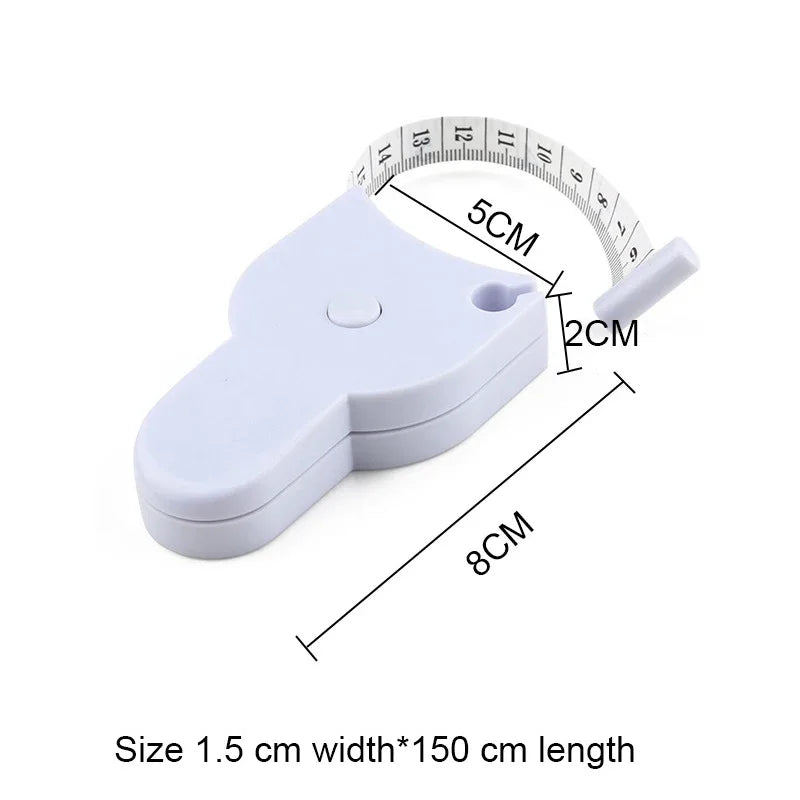 Retractable Body Tape Measure for Fitness & Waist Tracking Body Tape Measure Peaceful Pleasures Health and Wellness