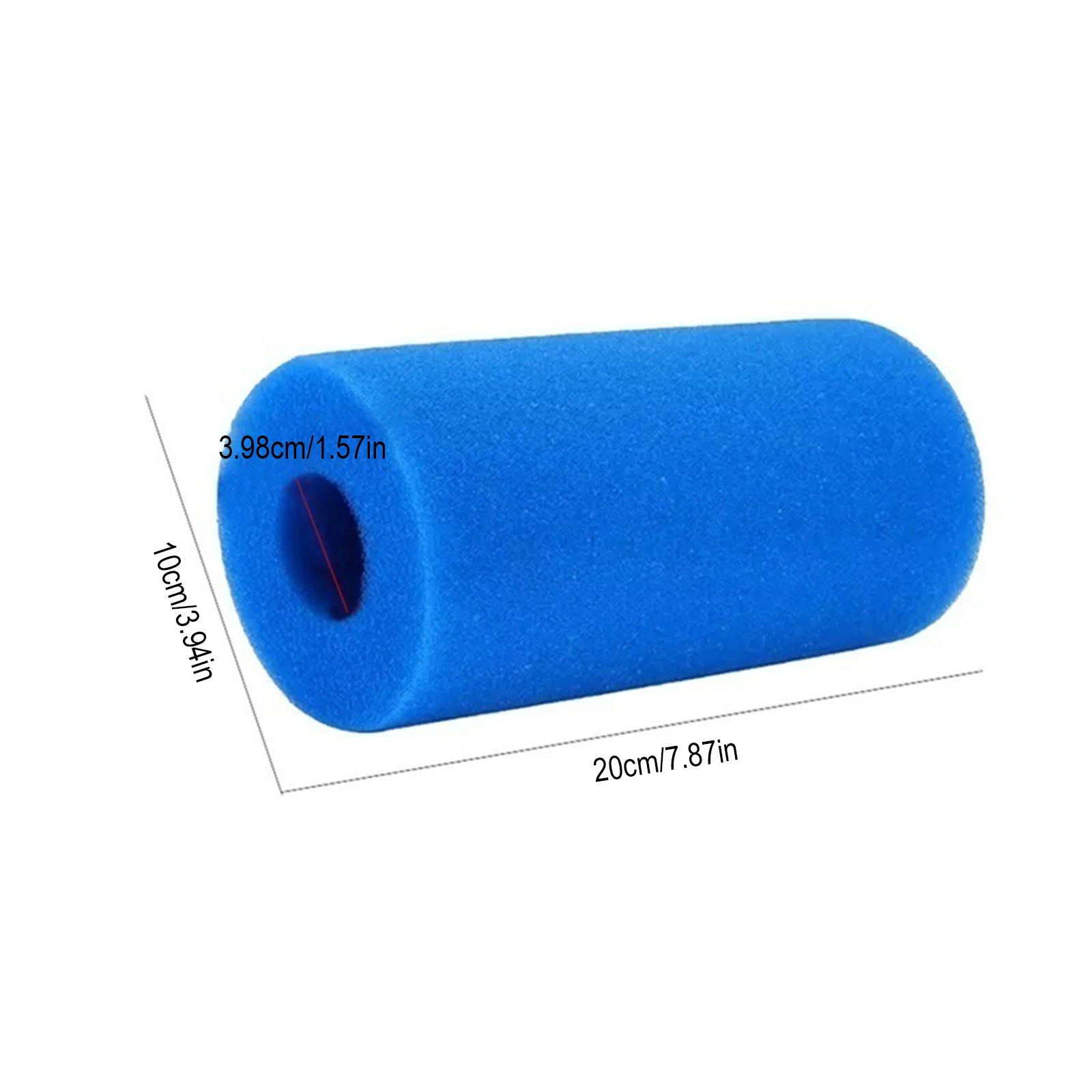 Reusable Pool Filter Sponge Column 20x10x4cm Circle Design For Pool Filtration Systems Peaceful Pleasures Health and Wellness