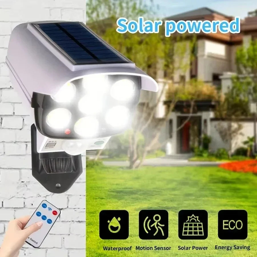 77 LED Solar Motion Sensor Light with Dummy Camera – IP65