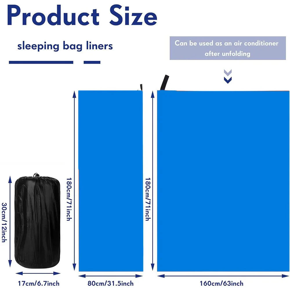 Soft Fleece Sleeping Bag Liner – Ultralight Camping Blanket