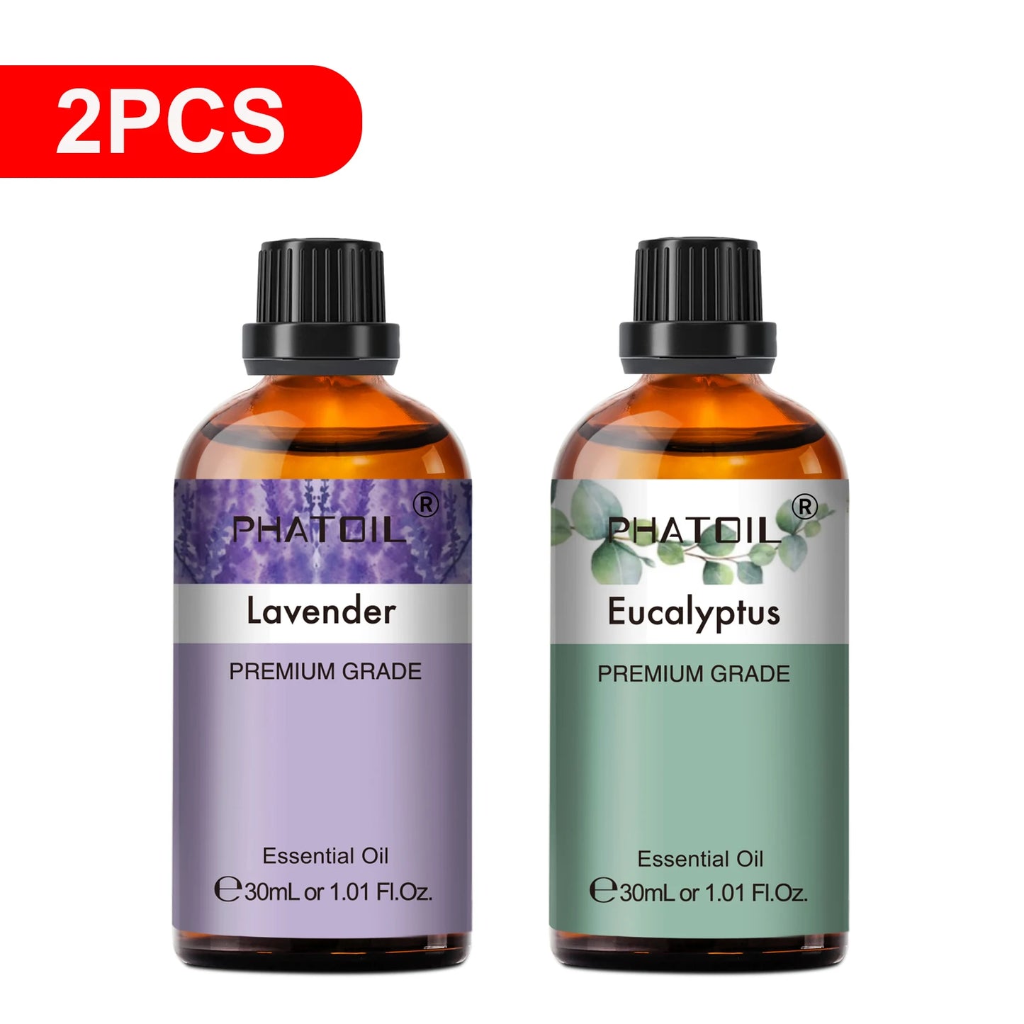 30ml Aromatherapy Essential Oil – Lavender, Lemon, Eucalyptus & More for Diffuser, Candle Making & DIY