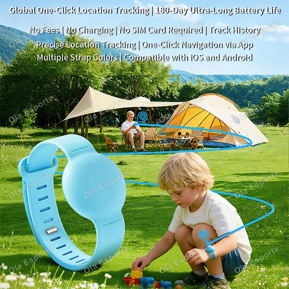 Smart Tracker Bracelet for Kids, Soft Silicone Waterproof Wristband, Lightweight GPS Tracker Watch Band Tracking Wristband New Peaceful Pleasures Health and Wellness