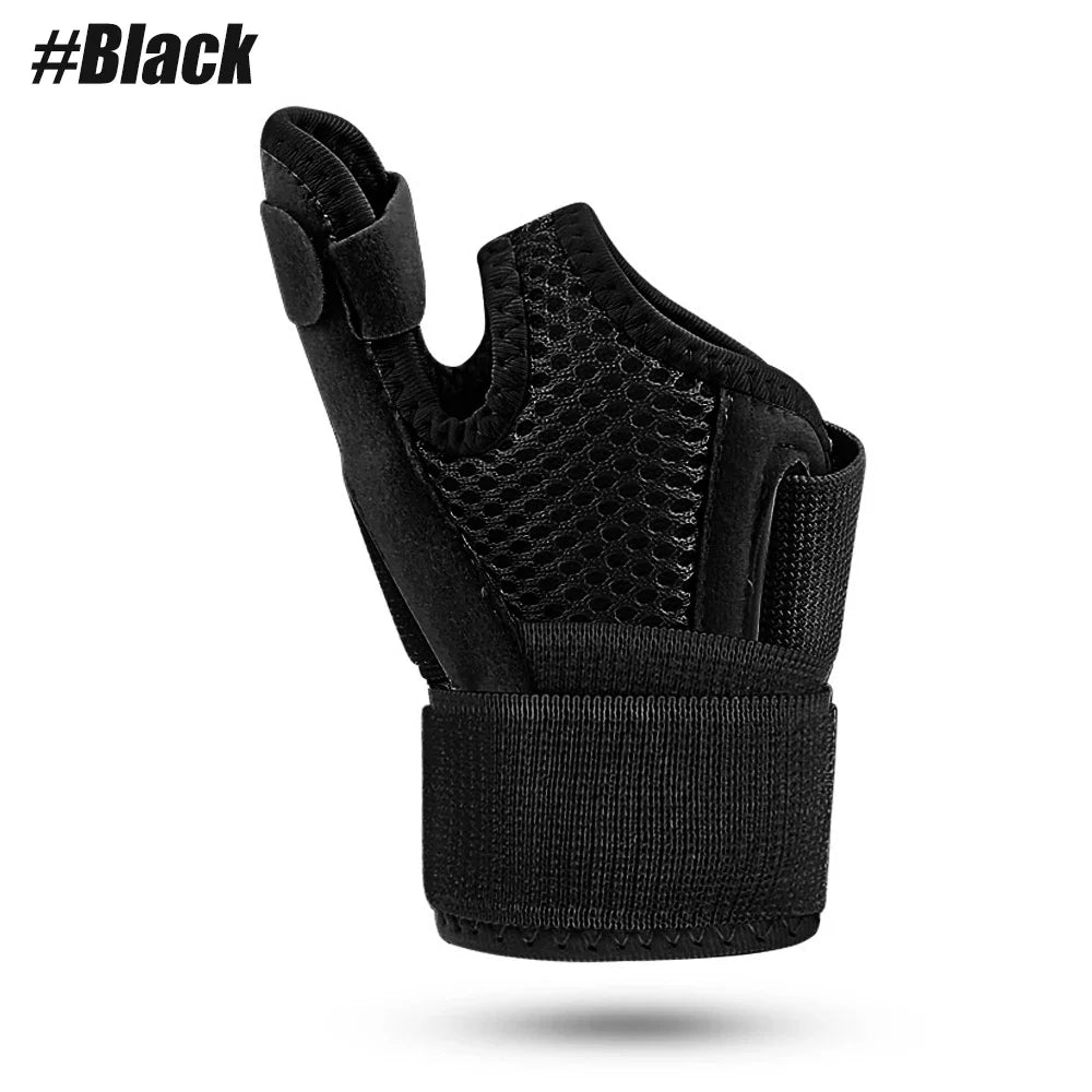 1PCS New Pink Thumb Splint Brace - Reversible Arthritis Support & Tendonitis Relief for Left/Right Hand, One Size Fits All Peaceful Pleasures Health and Wellness Black-1PCS