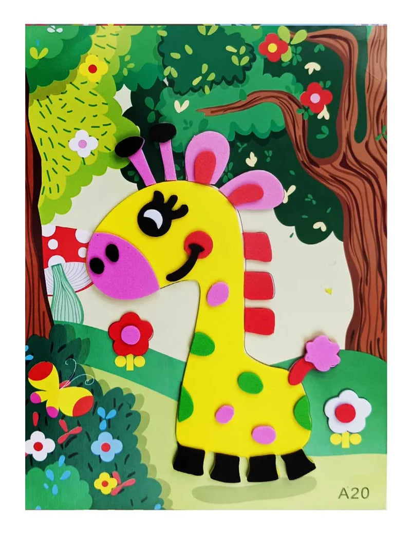 Creative 3D EVA Foam Sticker DIY Handmade Craft Kids Toddlers Cute