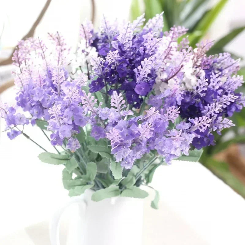 Creative 10 Heads Artificial Lavender Bouquet Home Wedding Garden