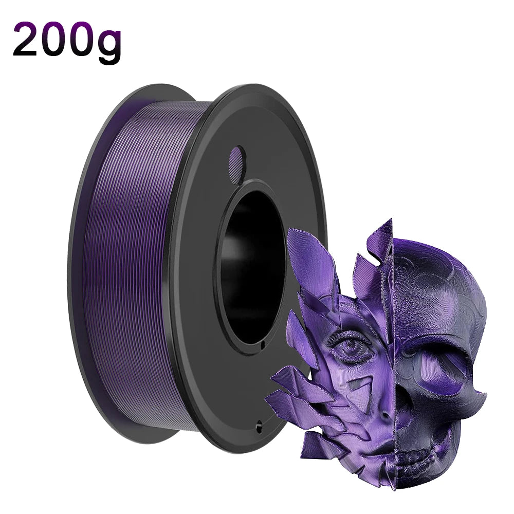 Silk Dual Color PLA Filament 1.75mm – Chrome Coextrusion DINGSUN 3D