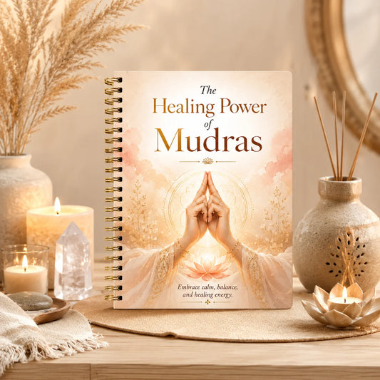 Healing Power Mudras A5 Spiral Guide Meditation Hand Gesture Book Peaceful Pleasures Health and Wellness