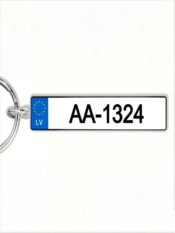 Custom Car License Plate Keychain Personalized Name Number Plate Acrylic Metal Keyring Gift for Dad Boyfriend Peaceful Pleasures Health and Wellness Latvia Acrylic