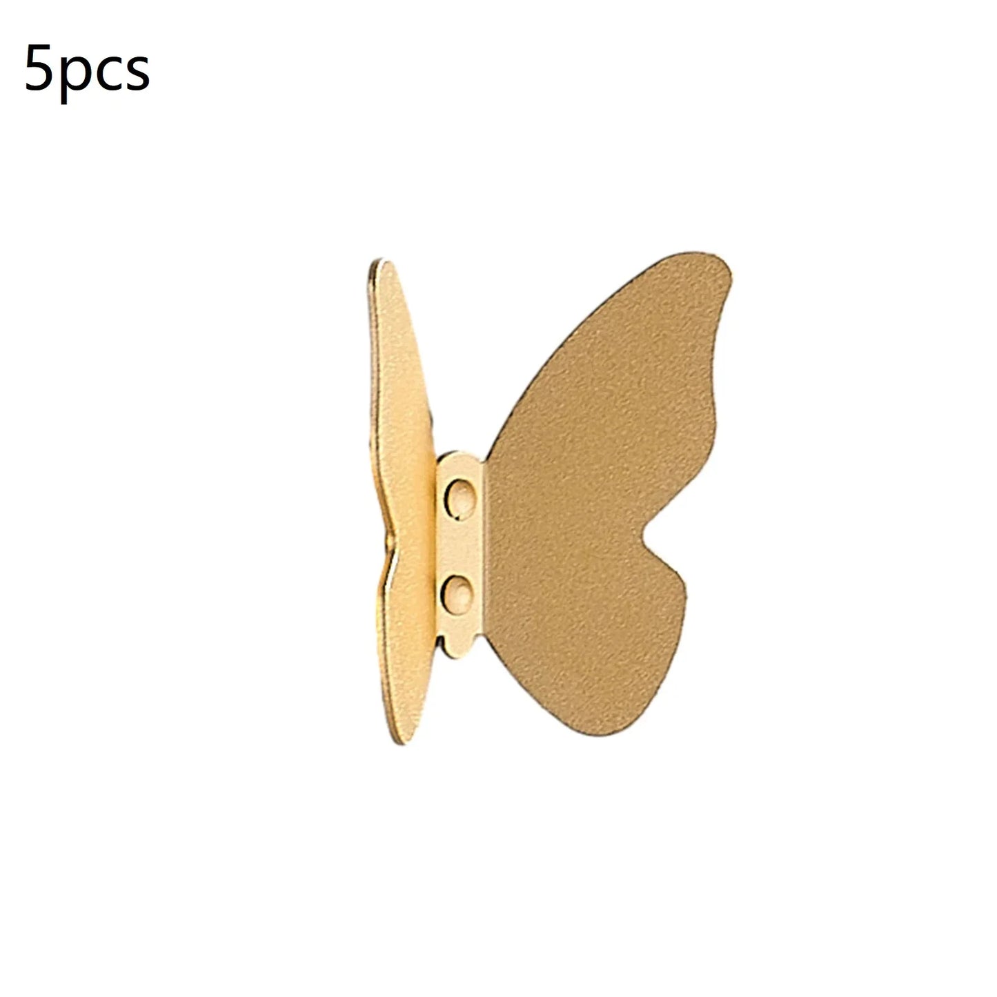 Butterfly Frosted Aluminum Wall Hook – Decorative Storage Hook