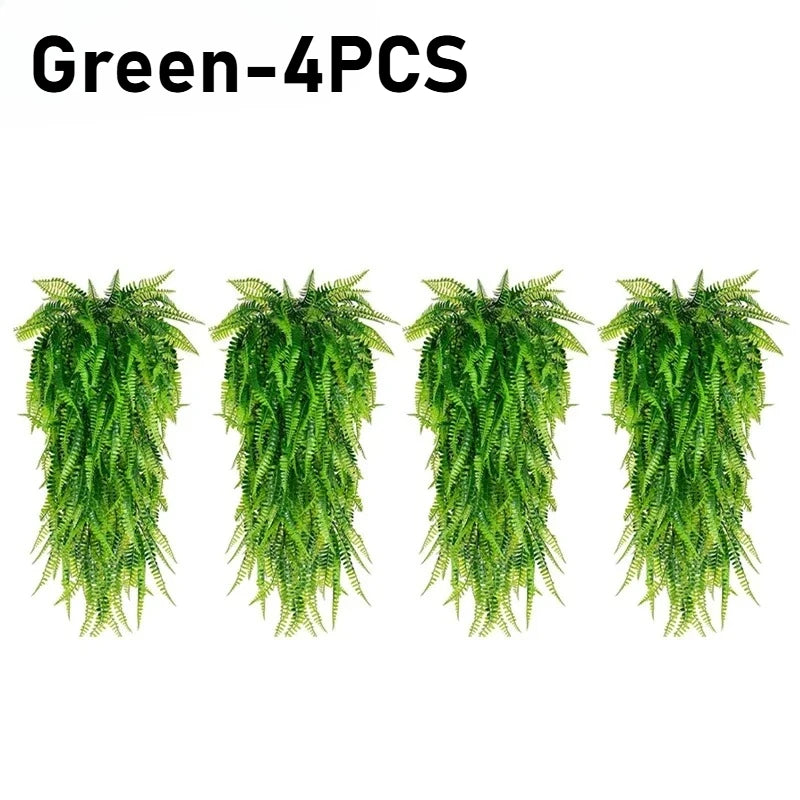 Artificial Hanging Fern Vines – Faux Persian Grass Wall Decor