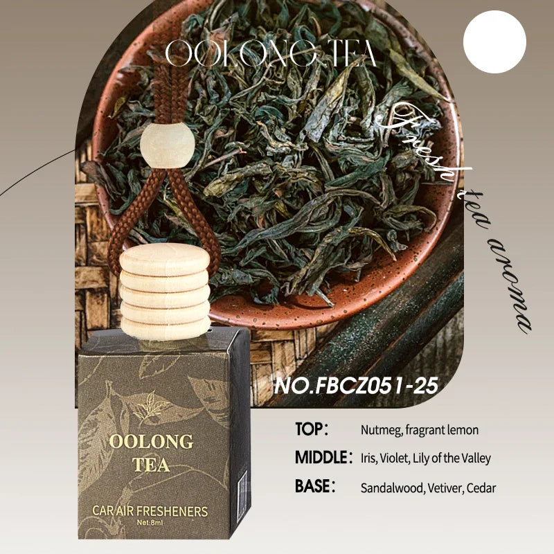 FORMBO Tea Car Air Freshener – Alcohol-Free Hanging Diffuser