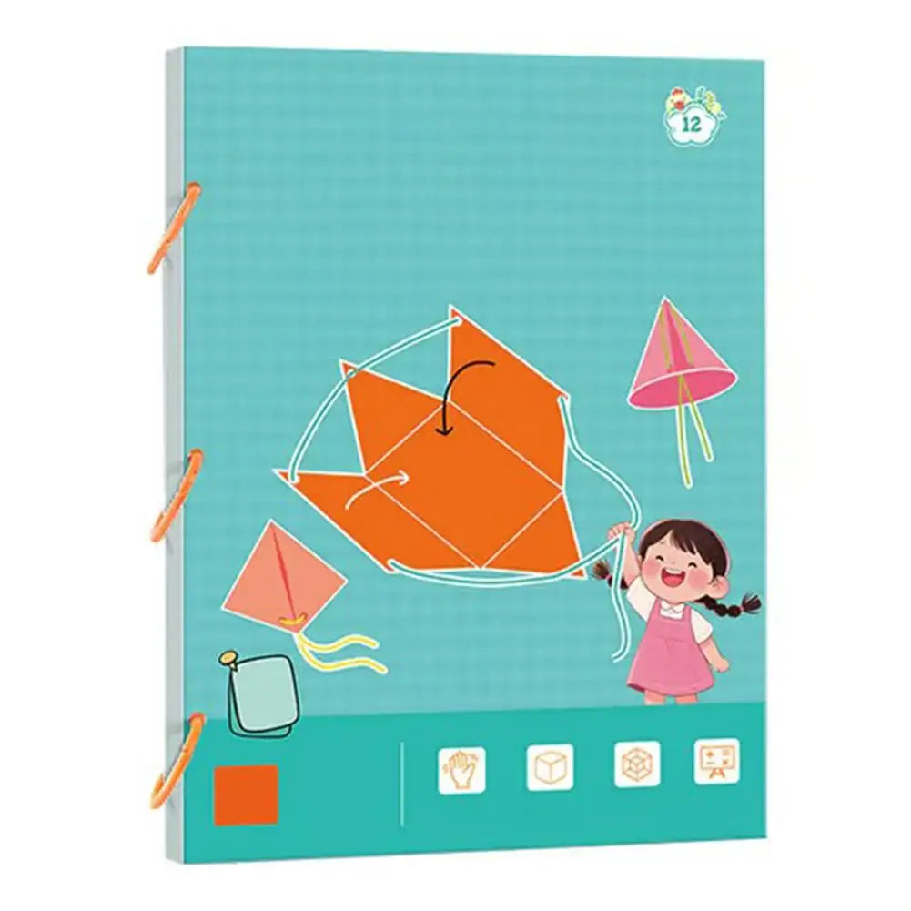 3D Geometry Children's Quiet Book Montessori Education Tracking Workbook Spatial Thinking DIY Math Learning Book Peaceful Pleasures Health and Wellness B