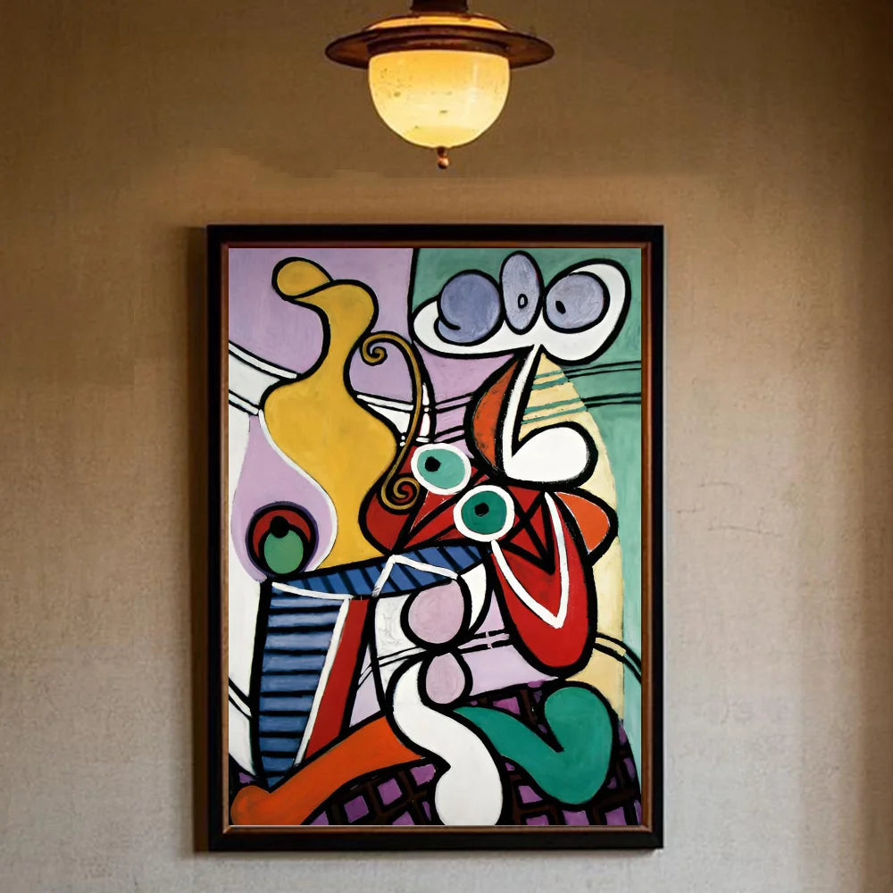 Picasso Abstract Art Wall Poster – Waterproof PVC Home Décor Abstract Wall Poster Peaceful Pleasures Health and Wellness