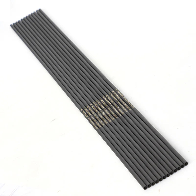Pure Carbon Arrow Shaft ID Spine 300-1500 Archery Outdoor Shooting