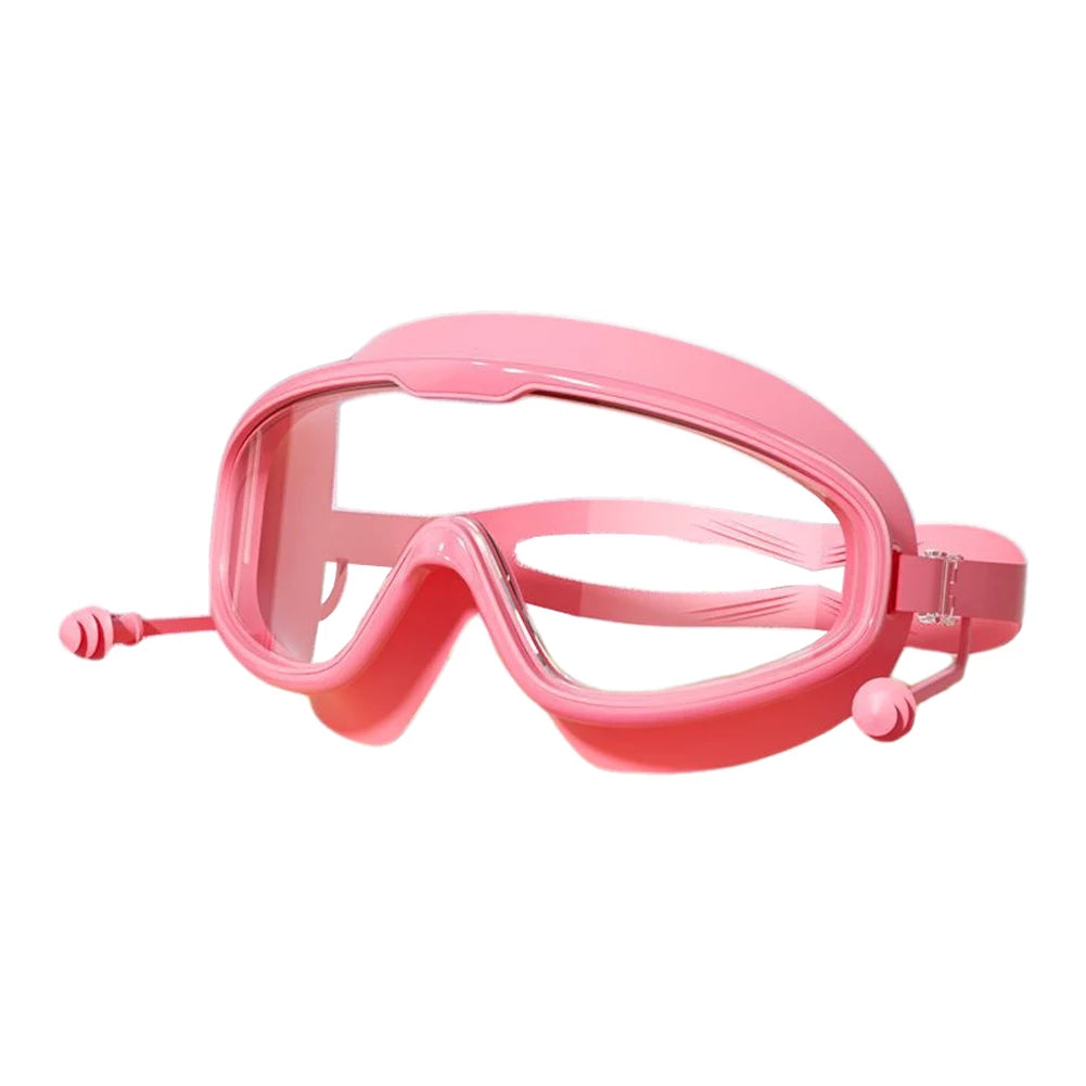 Kids Swim Goggles Anti Fog Swimming Goggles Large Frame HD Swim Glasses UV Protection Swimming Goggles for Diving Snorkeling Peaceful Pleasures Health and Wellness Pink