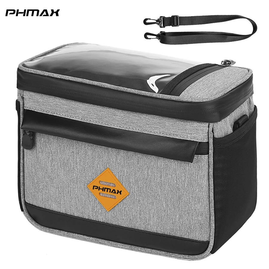 PHMAX 4.5L Waterproof Bicycle Front Bag | Touch Screen Phone Bag