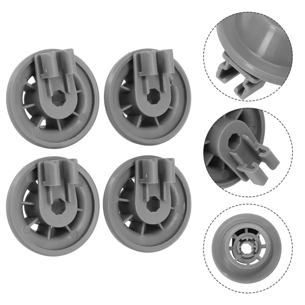 4-Pack Dishwasher Basket Wheels 611475 – Bosch Siemens Neff Fit