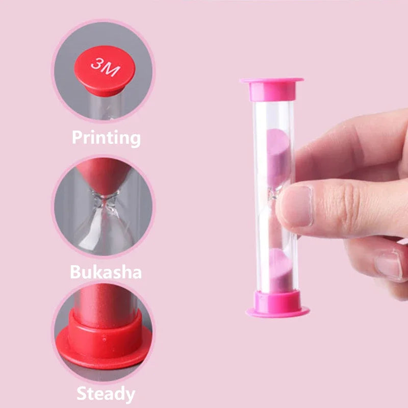 Colorful Hourglass Sand Timer Set – 6 Sizes, 30 Sec–10 Min