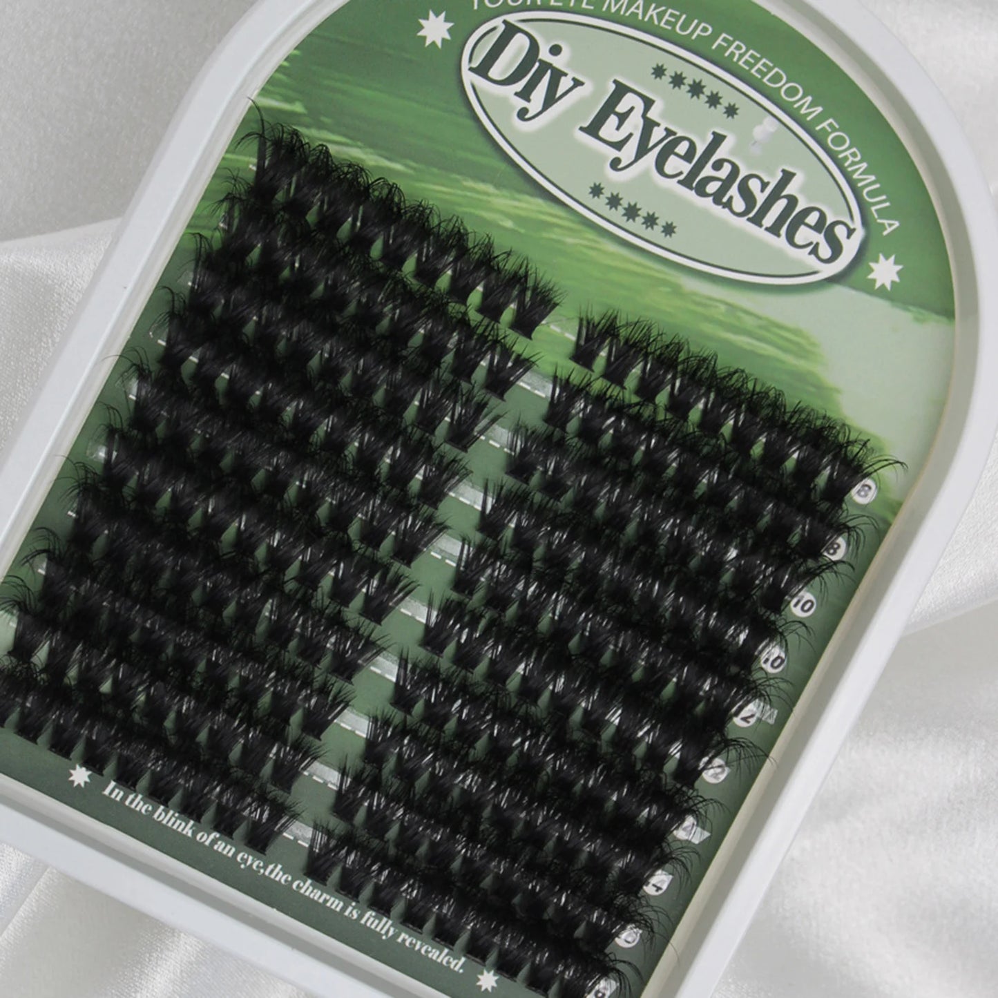 180 Clusters European Fluffy Thick Eyelashes Single Cluster Natural Curling Spiky Manga Eyelash Extensions For Enlarge Your Eyes Peaceful Pleasures Health and Wellness