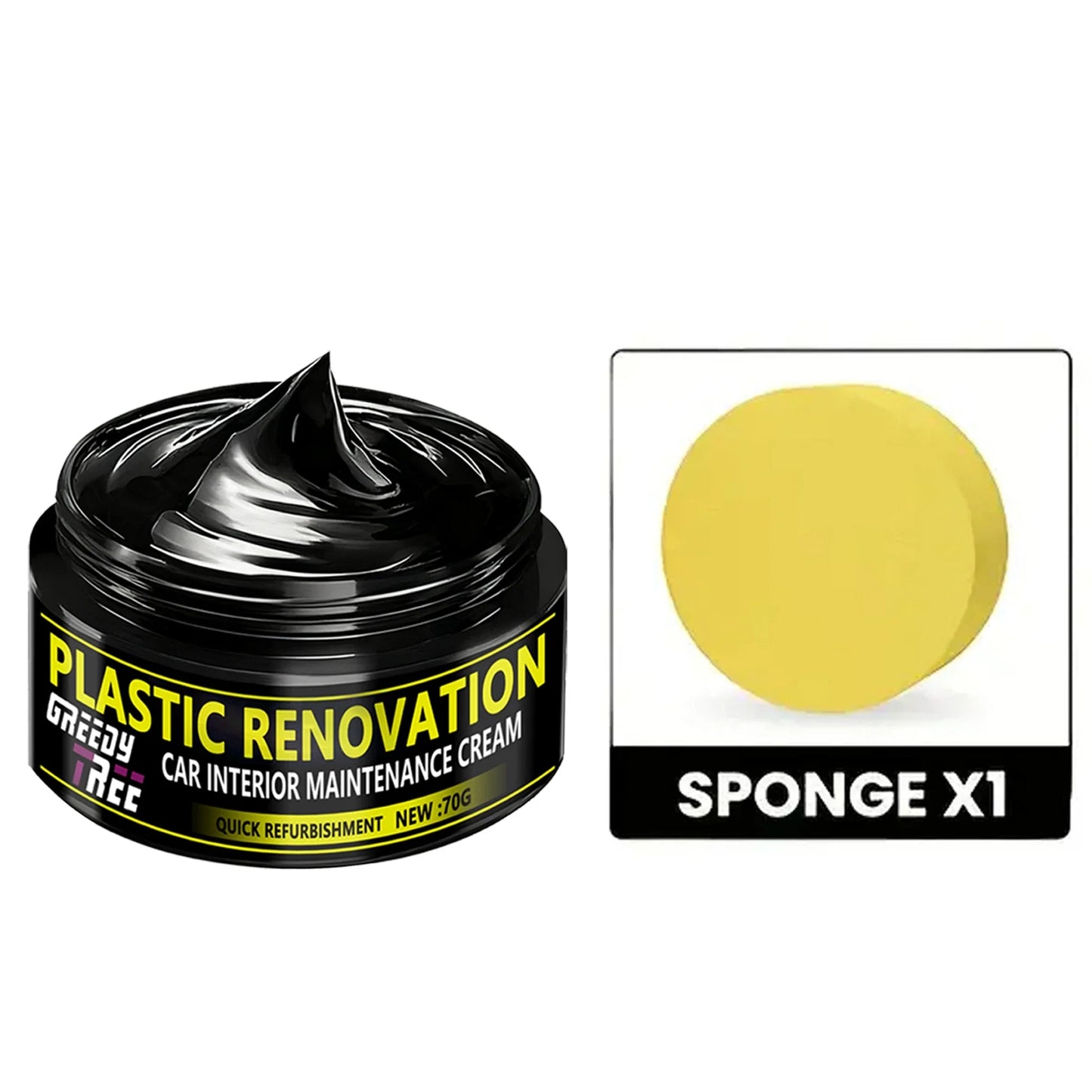 Car Plastic Restorer Polish Paste – Bumper, Tire & Trim