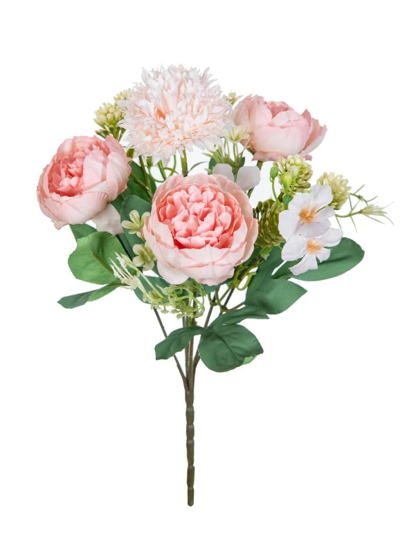 Artificial Silk Peony Bouquet | Wedding & Home Decor Flowers