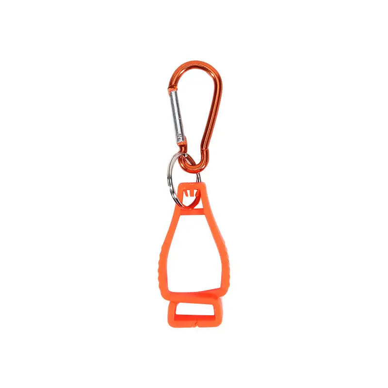 2Pcs Glove Clips with Metal Carabiner Anti-Lost Glove Holders for Work Gloves Outdoor Safety Gear Storage Clips Peaceful Pleasures Health and Wellness 2pcs orange