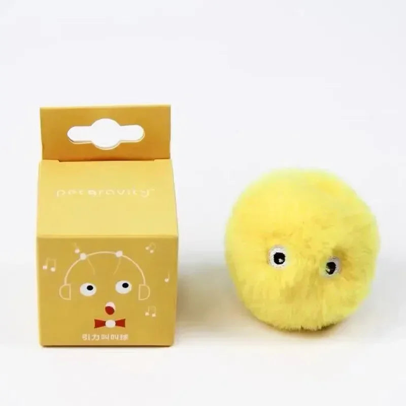 Interactive Plush Catnip Sound Ball Toy for Cats & Kittens