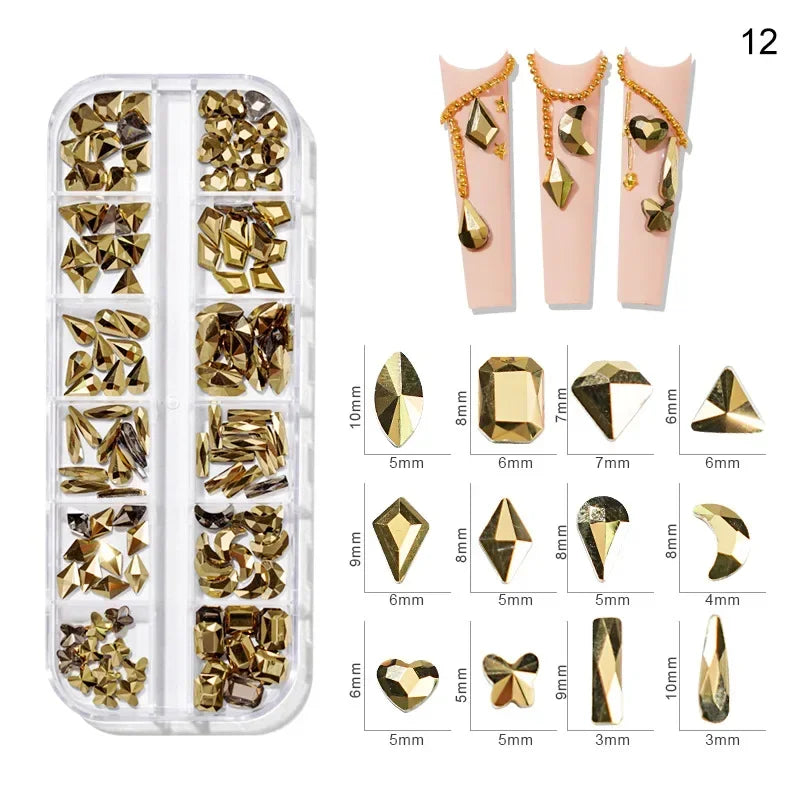 Pearl Rhinestone Nail Gems & Caviar Beads ~500pcs | Nail Art
