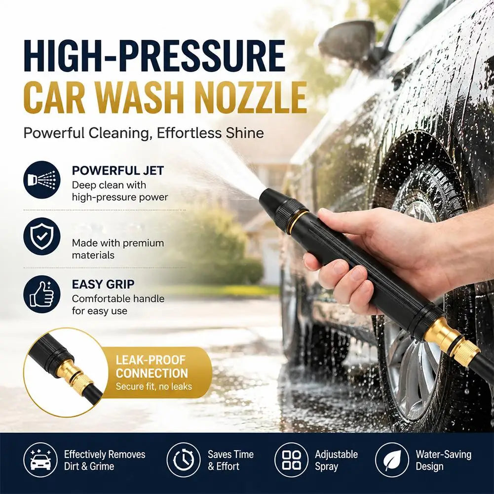 Adjustable High Pressure Garden Hose Sprayer Nozzle | Car & Plant
